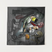 Tenture Une nuit d'Halloween chez le dentiste (Devant (Horizontal))