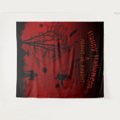 Tenture Une nuit d'Halloween Éffrayante et effrayante (Devant (Horizontal))