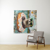 Tenture Une Otter en vacances dans une beigne flottante (En situation (horizontale))