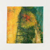 Tenture Une peinture à l'huile sur toile d'un rur d'automn (Devant (Horizontal))