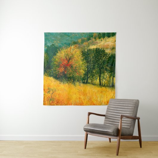 Tenture Une peinture à l'huile sur toile d'un rur d'automn (En situation)