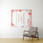 Tenture Une petite fille Fleur Sauvageonne Baby Shower Pêc (En situation (horizontale))