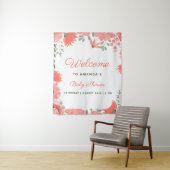 Tenture Une petite fille Fleur Sauvageonne Baby Shower Pêc (En situation)