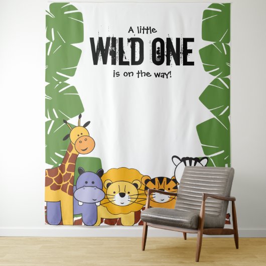 Tenture Une petite sauvageonne est en route Baby Shower Sa (En situation)