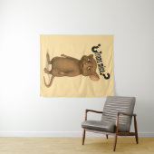 Tenture Une souris confondue par une déclaration muette (En situation (horizontale))