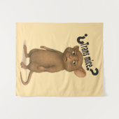 Tenture Une souris confondue par une déclaration muette (Devant (Horizontal))