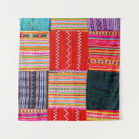 Tenture une surface composée en Patchwork de style asiatiq (Devant (Horizontal))