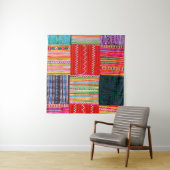 Tenture une surface composée en Patchwork de style asiatiq (En situation (horizontale))