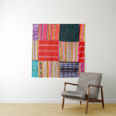 Tenture une surface composée en Patchwork de style asiatiq (En situation)