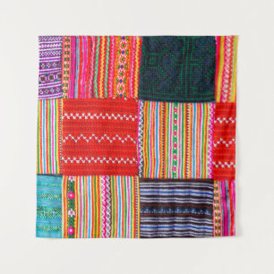 Tenture une surface composée en Patchwork de style asiatiq