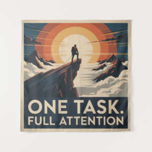 Tenture Une tâche. Pleine attention