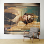 Tenture Une vision de l'élégance Art déco AI Art by Xzendo (En situation (horizontale))