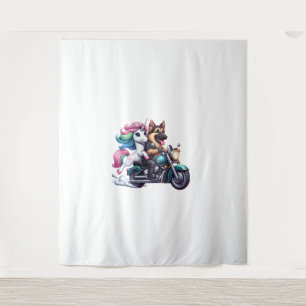 Tenture Unicorn À Moto Filles Femmes Enfants Germa