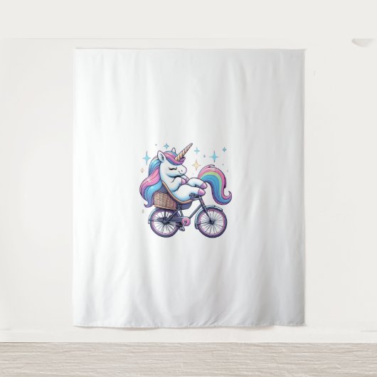 Tenture Unicorn équitation Bicyclette Garçons Filles Femme (Devant)