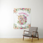 Tenture Unicorn Floral (En situation)