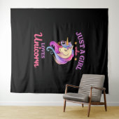 Tenture Unicorn Love (En situation (horizontale))