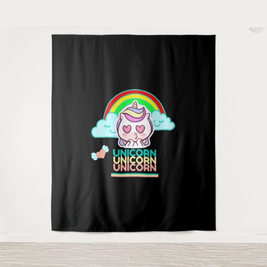 Tenture Unicorn Love (Devant)