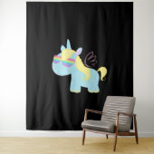 Tenture Unicorn magique (En situation)
