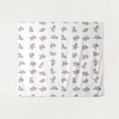 Tenture Unicorn Yoga Poses Design Motif (Devant (Horizontal))
