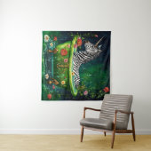 Tenture Unicorn Zebra dans une baignoire (En situation (horizontale))