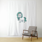 Tenture Unicorne Avec Pétrole Mane Cute Drôle Conception U (En situation)