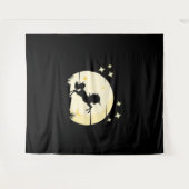 Tenture Unicorne Devant La Lune (Devant (Horizontal))