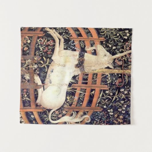 Tenture Unicorne En Captivité (Devant (Horizontal))