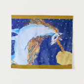 Tenture Unicorne "L'art des enfants" (Devant (Horizontal))