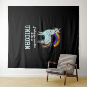 Tenture Unicorne Llama (En situation (horizontale))
