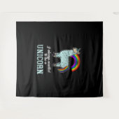 Tenture Unicorne Llama (Devant (Horizontal))