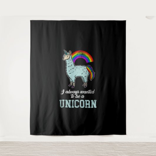 Tenture Unicorne Llama (Devant)