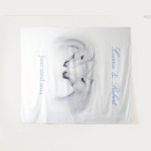 Tenture Unicornes blanches Aimer Couple (Devant (Horizontal))