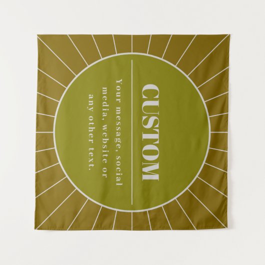 Tenture Unique Modèle de conception modifiable inspiré par (Devant (Horizontal))