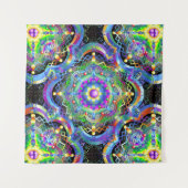 Tenture Univers Mandala Couleurs Psychédéliques (Devant (Horizontal))