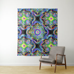 Tenture Univers Mandala Couleurs Psychédéliques