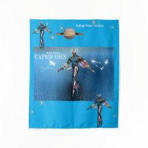Univers Zodiaque -Capricorne- Bannière de Fête Tap