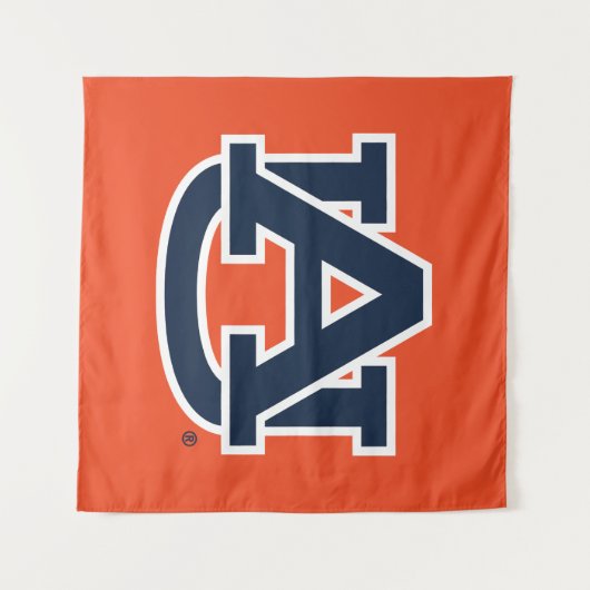 Tenture Université d'Auburn | Auburn UA Logo (Devant (Horizontal))