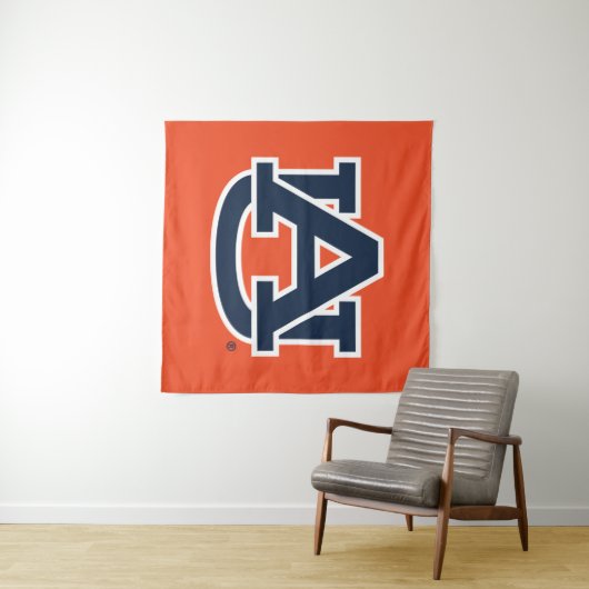 Tenture Université d'Auburn | Auburn UA Logo (En situation (horizontale))