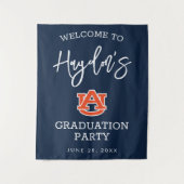 Tenture Université d'Auburn | Fête de fin d'études (Devant)