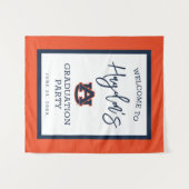 Tenture Université d'Auburn | Fête de remise des diplômes (Devant (Horizontal))