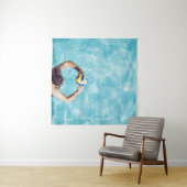 Tenture Unknown person playing beach volleyball (En situation (horizontale))