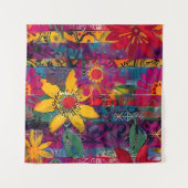 Tenture Urban Bloom Affiche Explosion de Fleurs Graffiti (Devant (Horizontal))