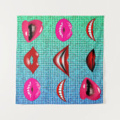 Tenture Urban Funky Hip Cool Lips Motif (Devant (Horizontal))