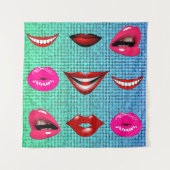 Tenture Urban Funky Hip Cool Lips Motif (Devant)