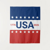 Tenture USA 1776 2026 250th Anniversary Red White Blue (Devant)