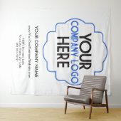 Tenture Utiliser son propre logo d'entreprise Salon commer (En situation (horizontale))