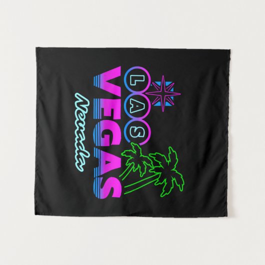 Tenture Vacances en famille - Souvenir du voyage à Vegas - (Devant (Horizontal))