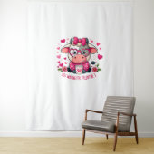 Tenture Vache de café (En situation)