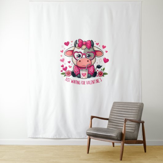 Tenture Vache de café (En situation)