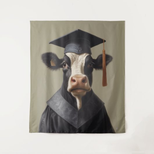 Tenture Vache diplômée (Devant)